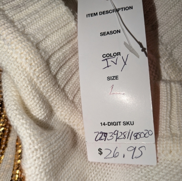 Large ivy crop top sweater new with tag - Picture 6 of 8